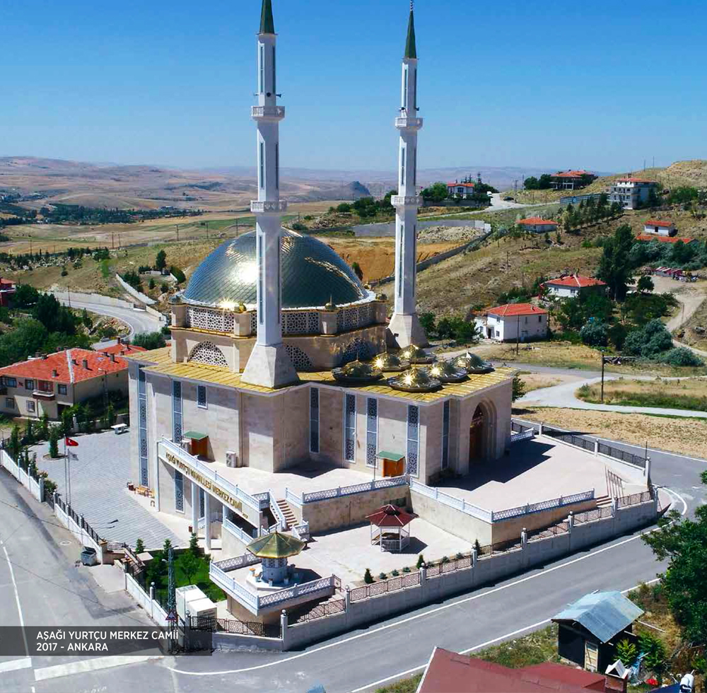 Cami Minaresi -  cami minaresi - cami inşaatı, cami kubbe kaplama